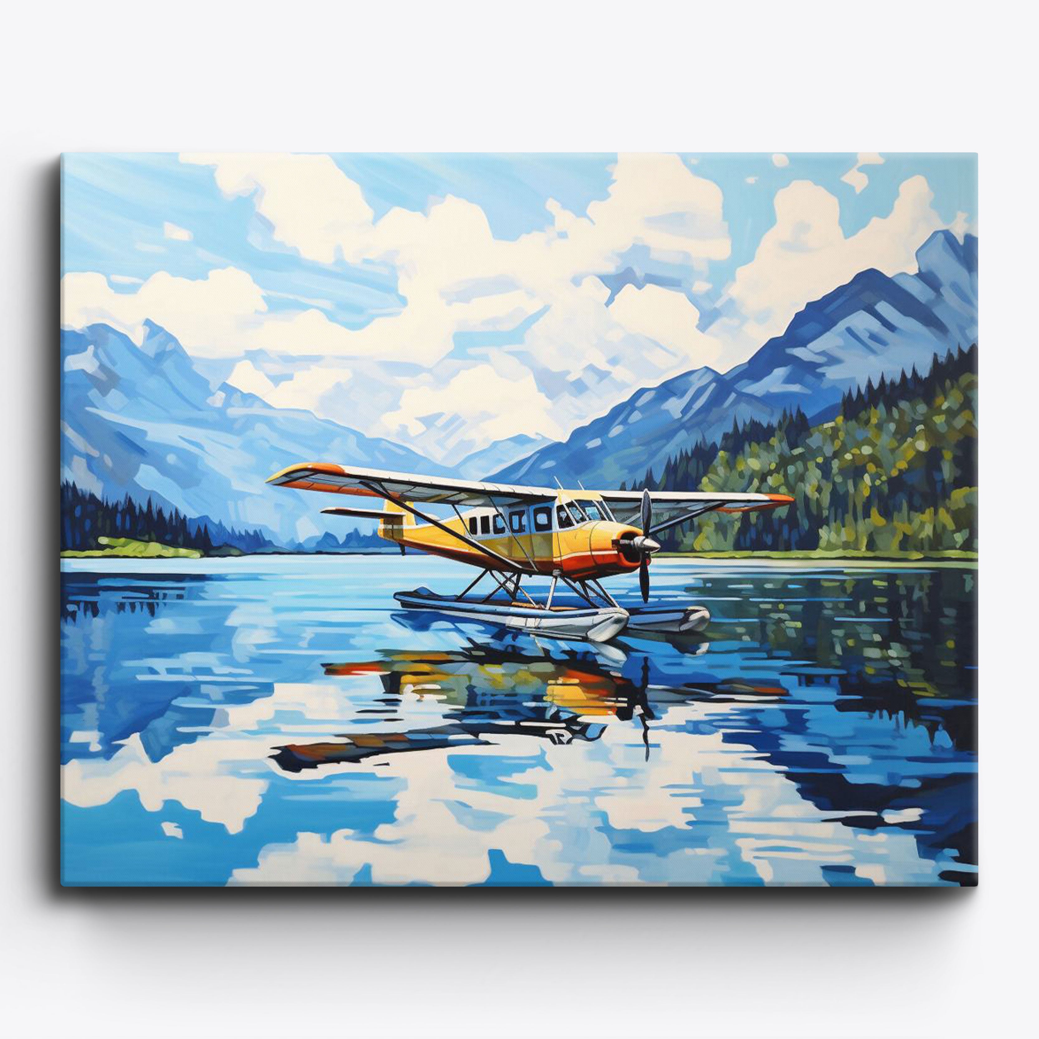 Airplane Lake Landing No Frame