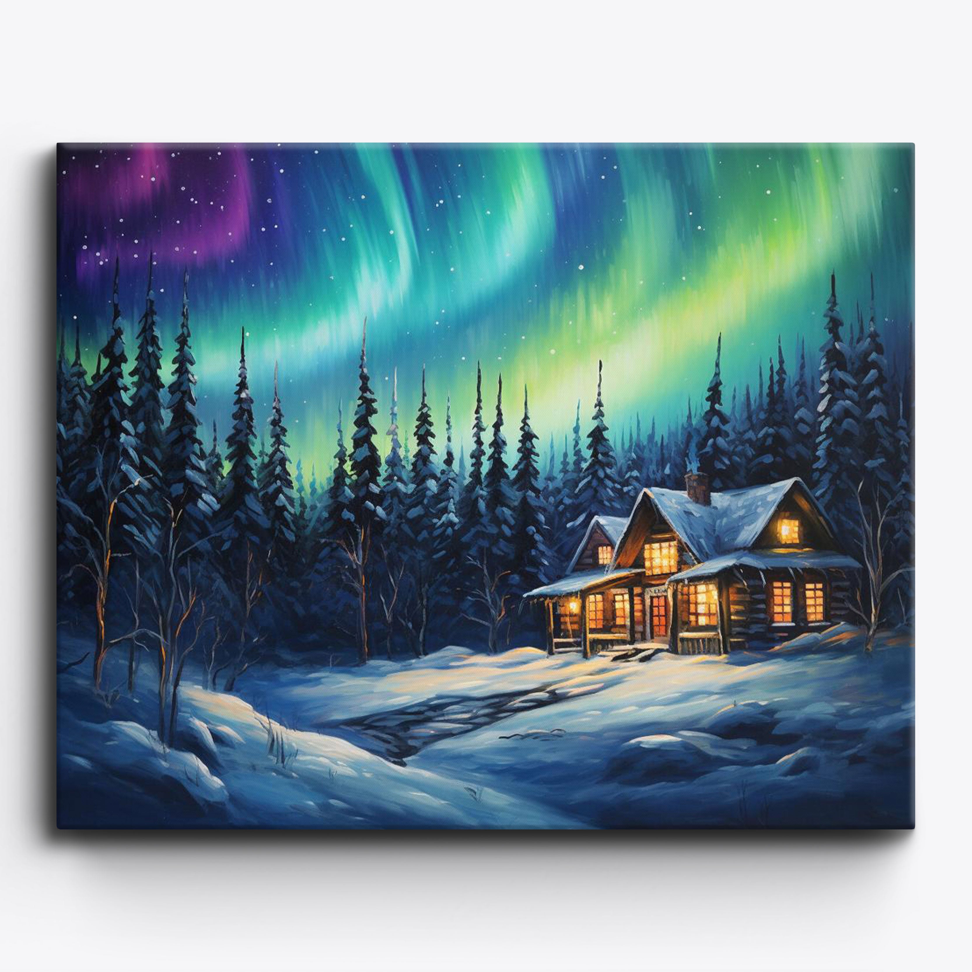 Aurora's Cabin Glow