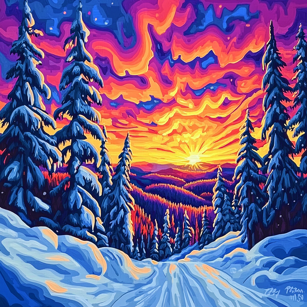 Chromatic Snowscape