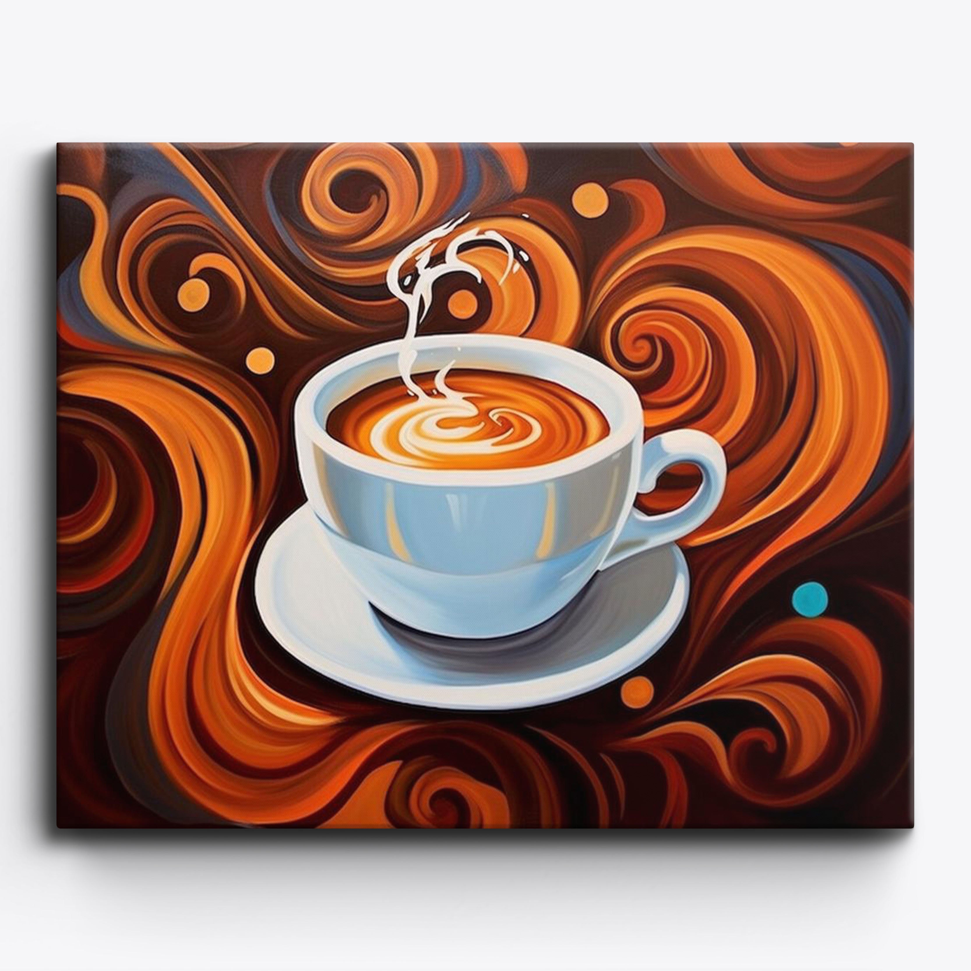 Coffee Swirls No Frame