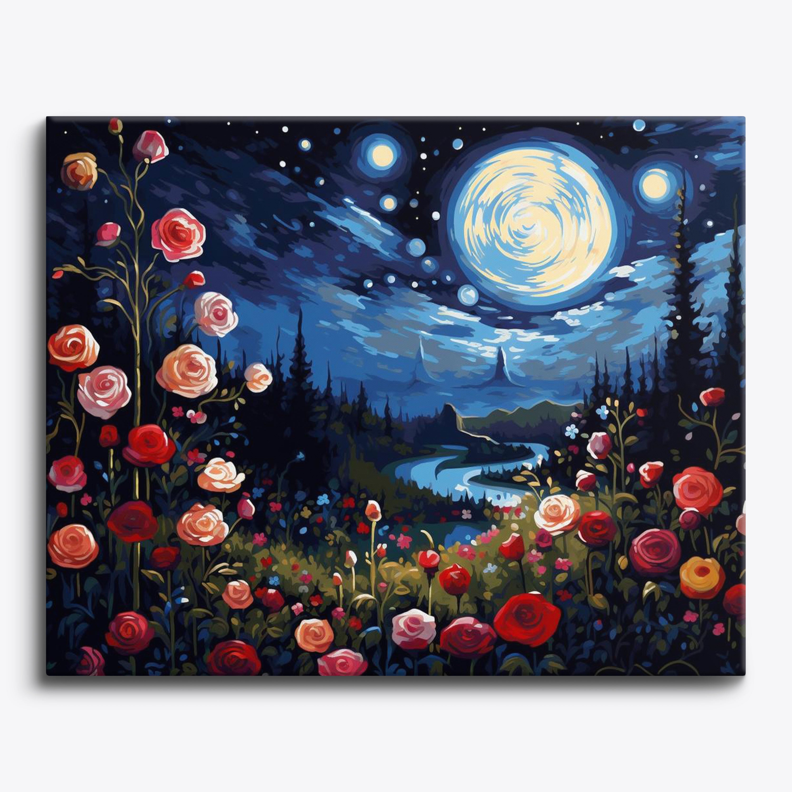 Cosmic Rose Garden No Frame / 24 colors