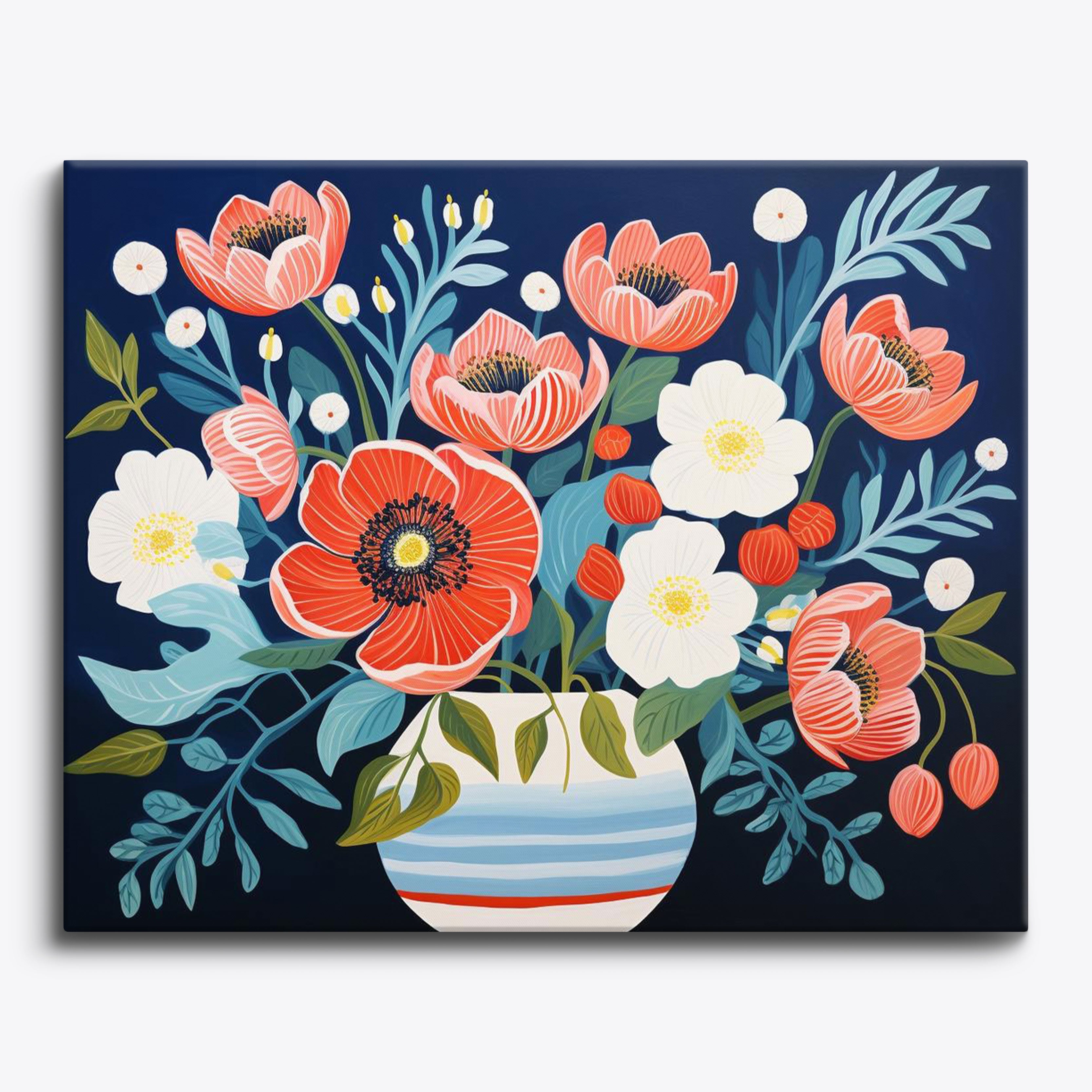 Floral Folk No Frame / 24 colors