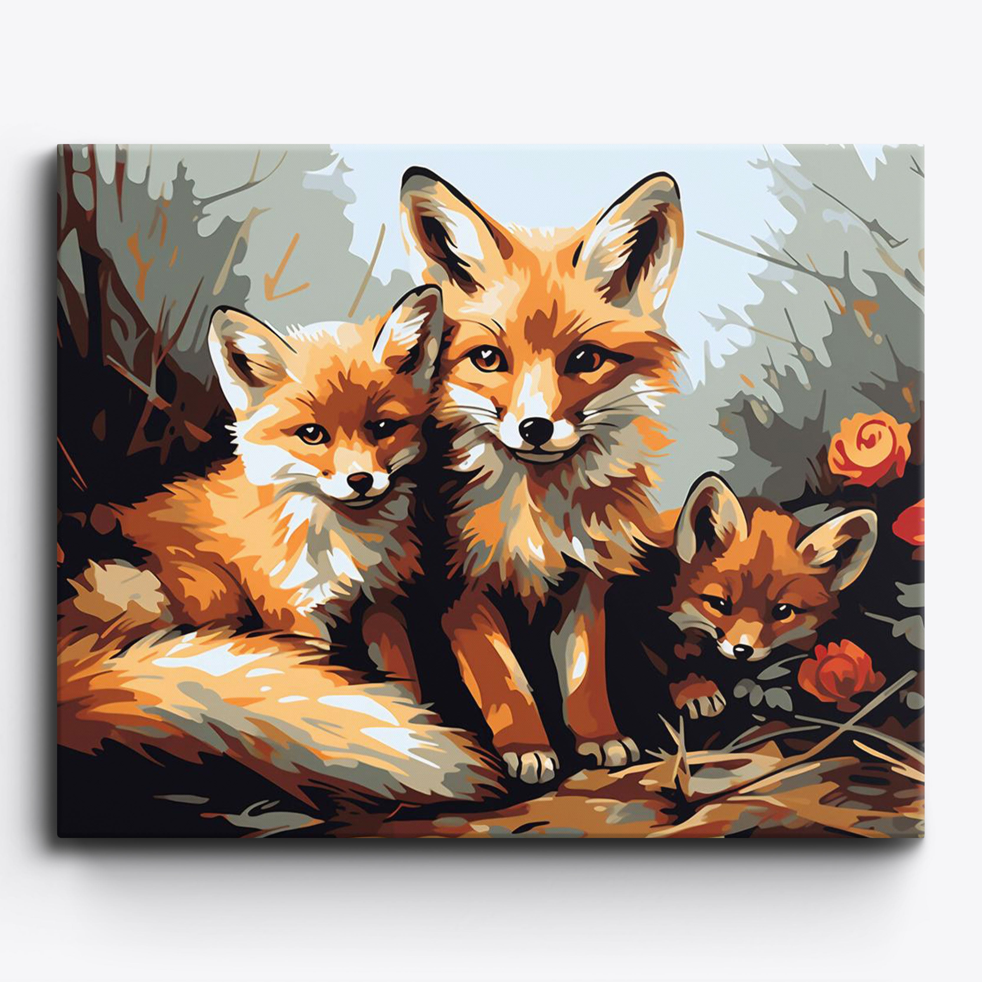 Fox Family Haven No Frame