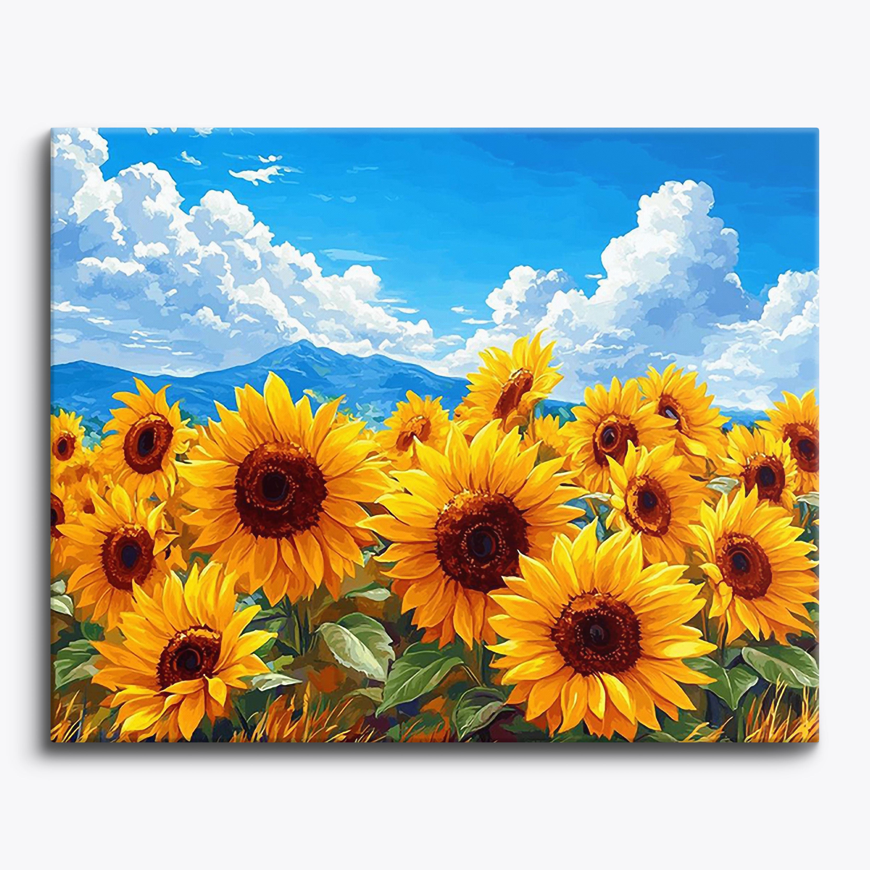 Golden Sunfield No Frame / Regular (15.75"x19.7"/40x50cm) / 24 colors