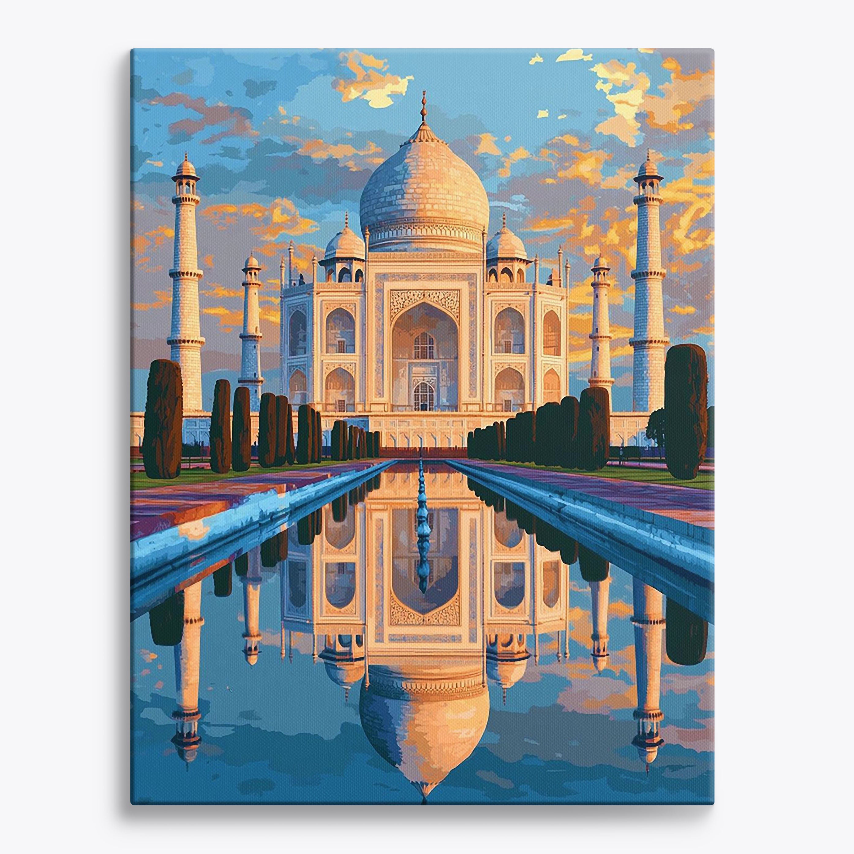 Golden Taj Sunrise No Frame / Regular (19.7"x15.75"/50x40cm) / 24 colors