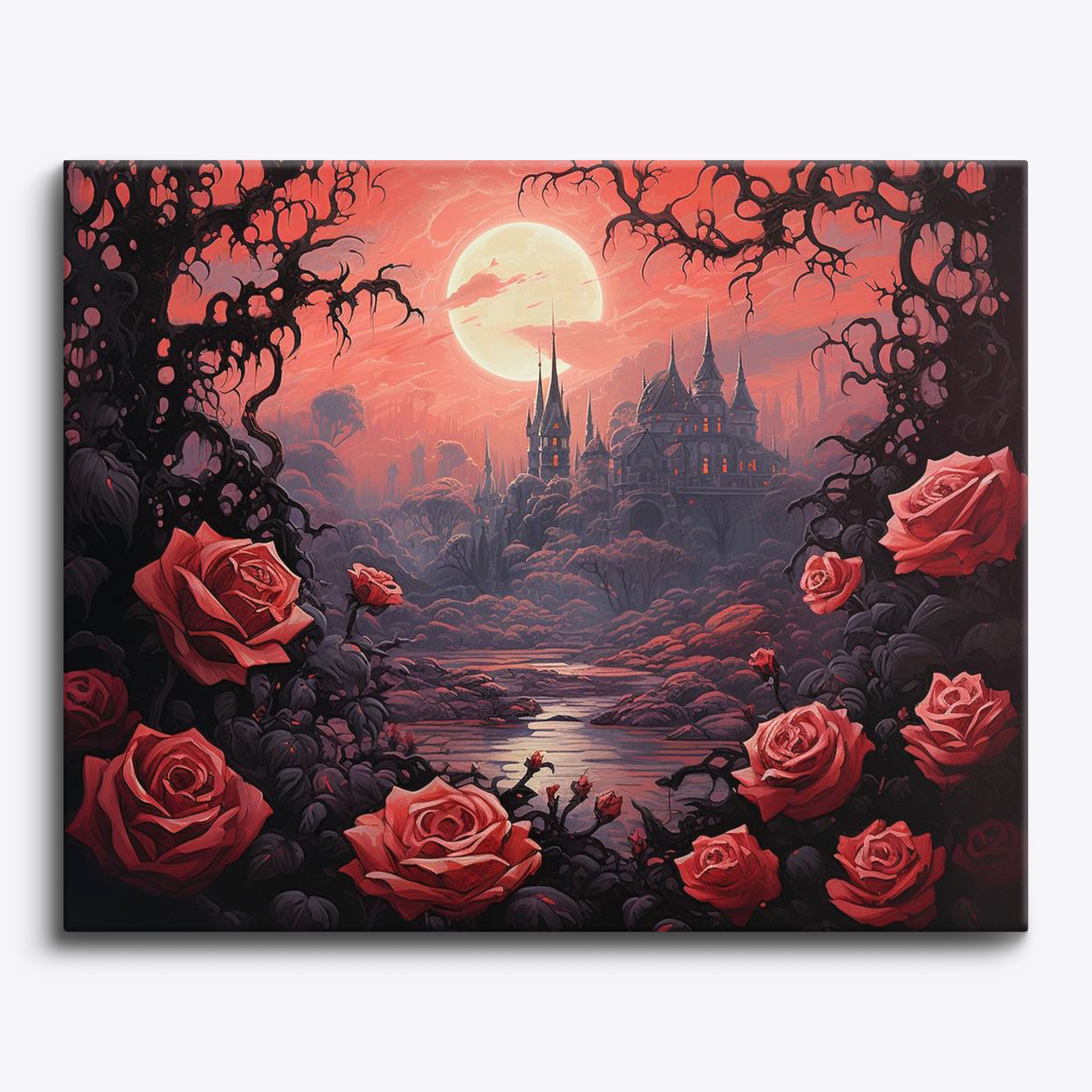 Gothic Rose Glow No Frame