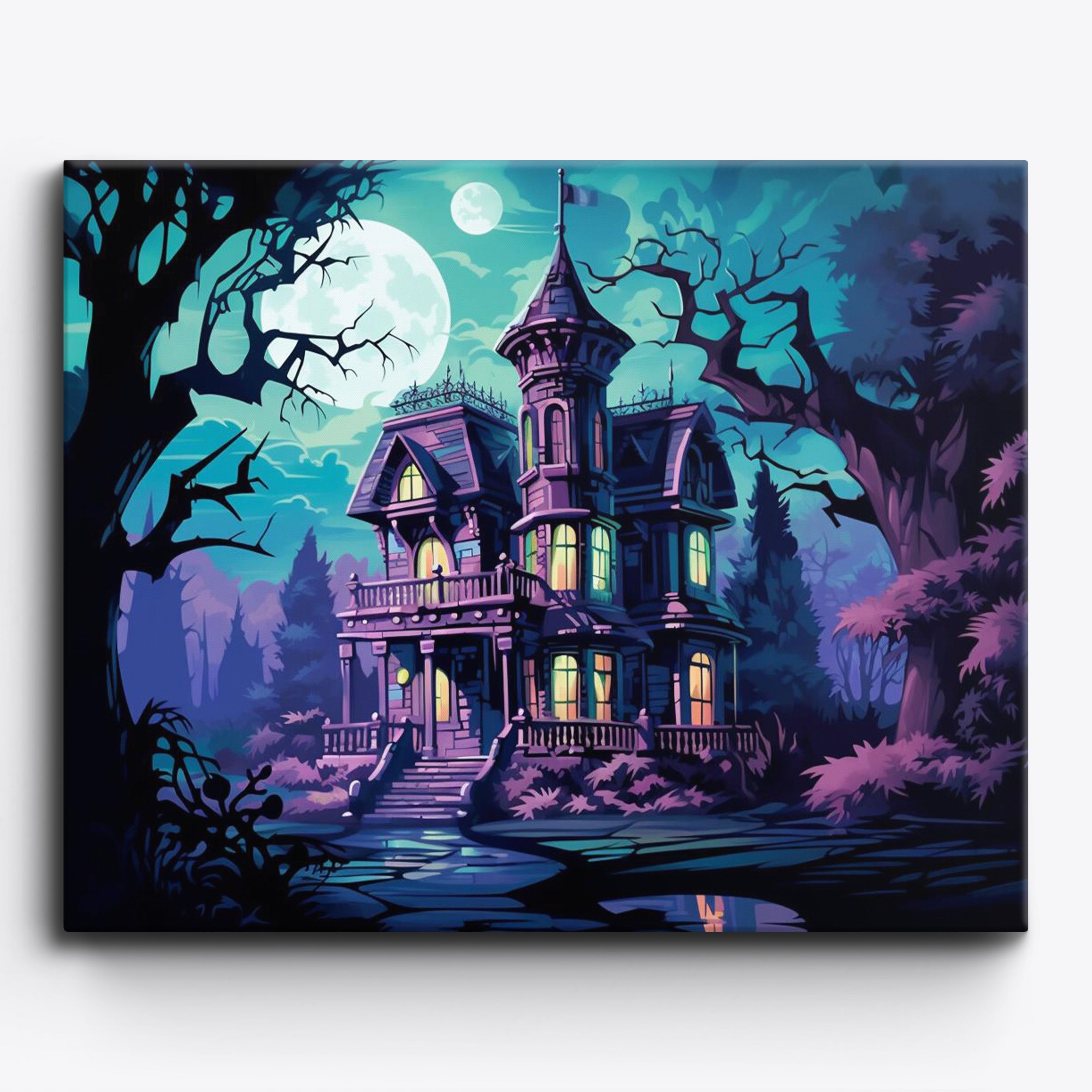 Gouache Ghosthouse No Frame