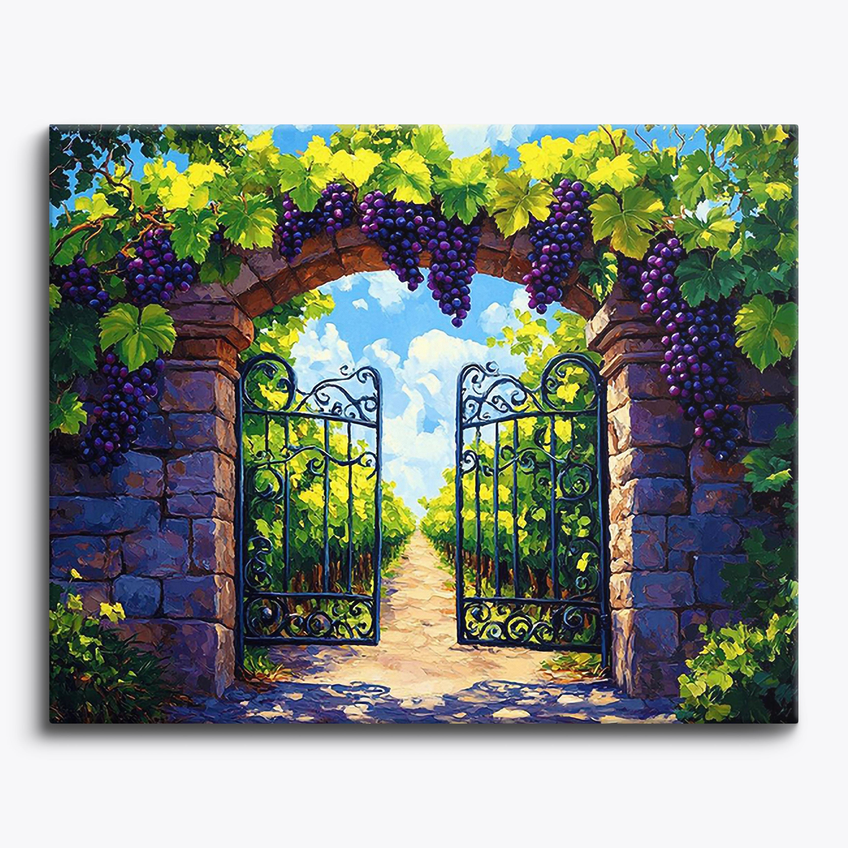 Grapevine Entrance No Frame / Regular (15.75"x19.7"/40x50cm) / 24 colors