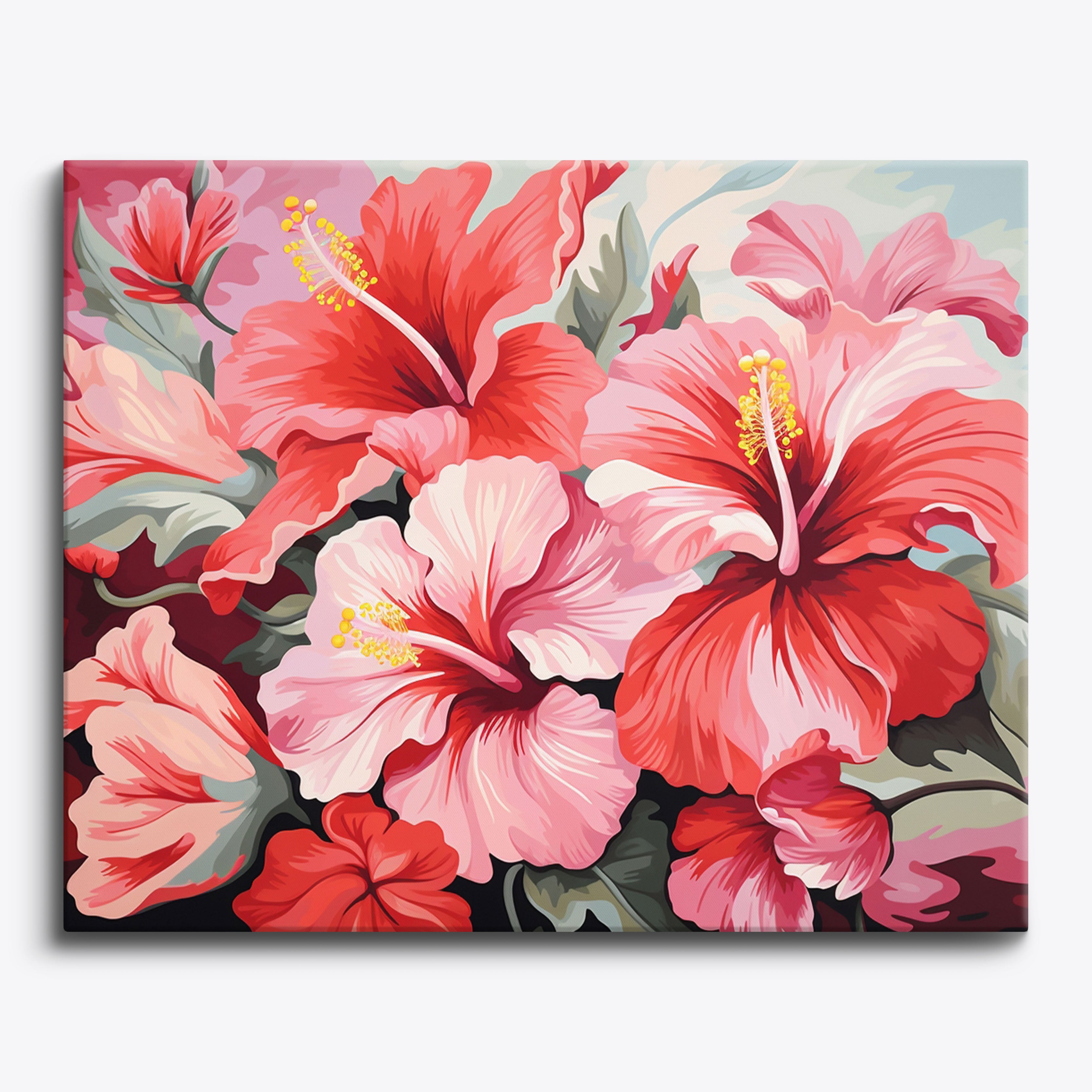 Hibiscus Harmony No Frame / 24 colors