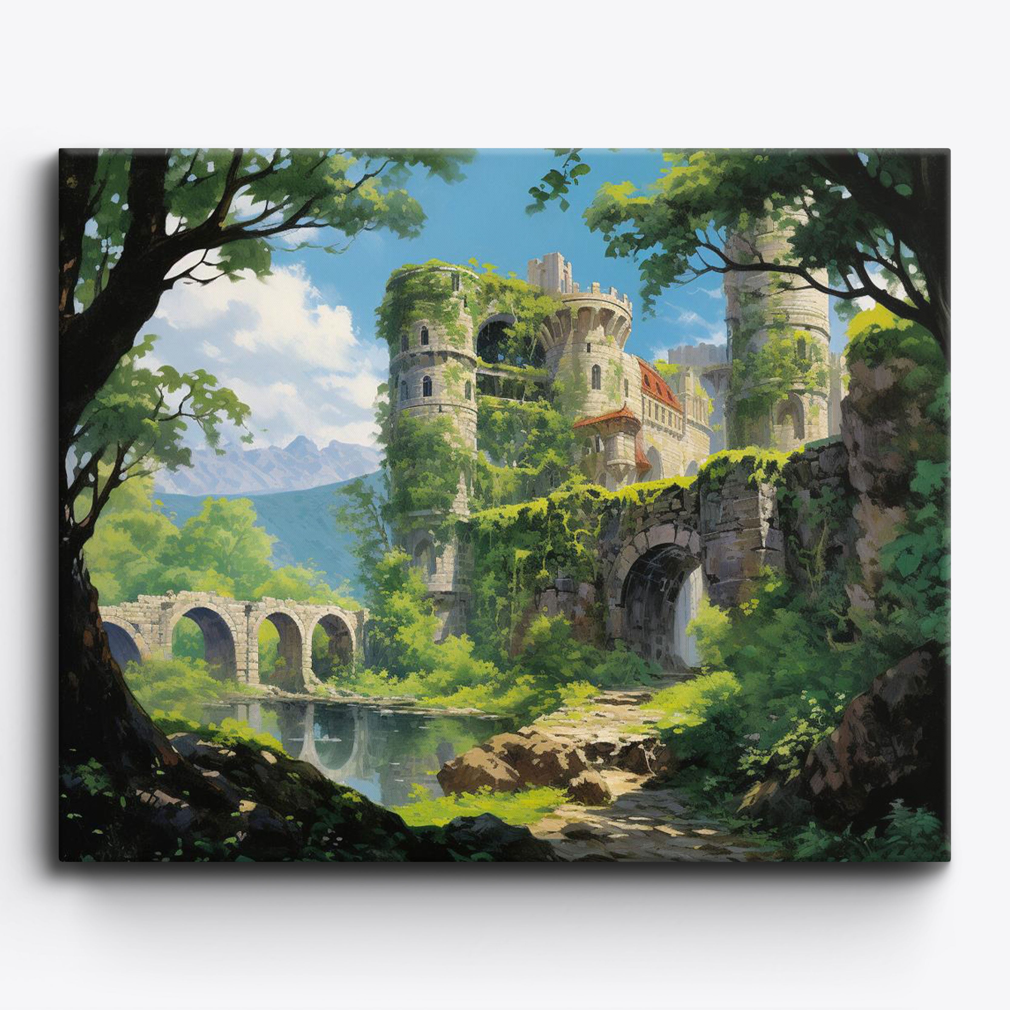 Jungle Castle Ruins No Frame