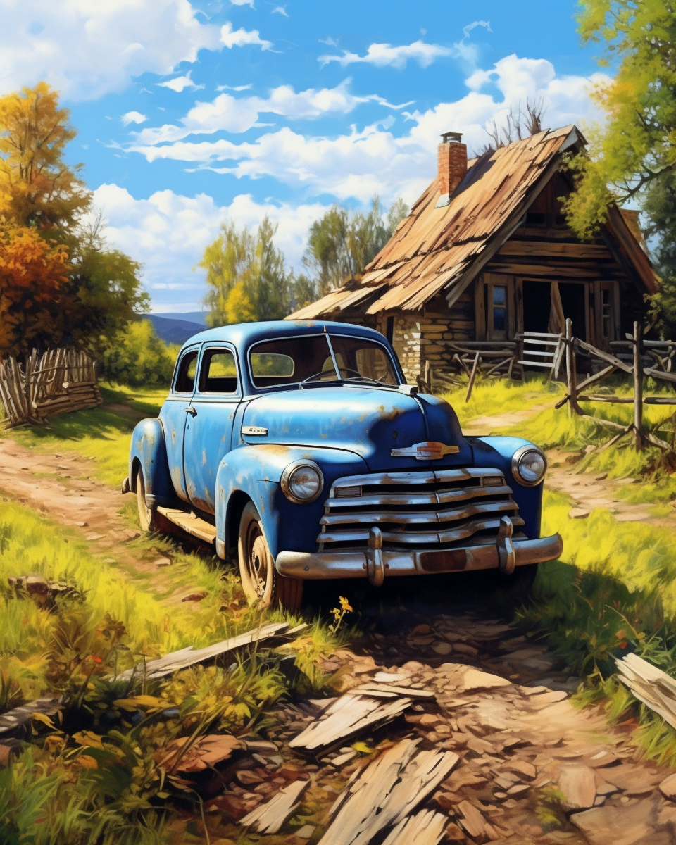 Rustic Farm Car