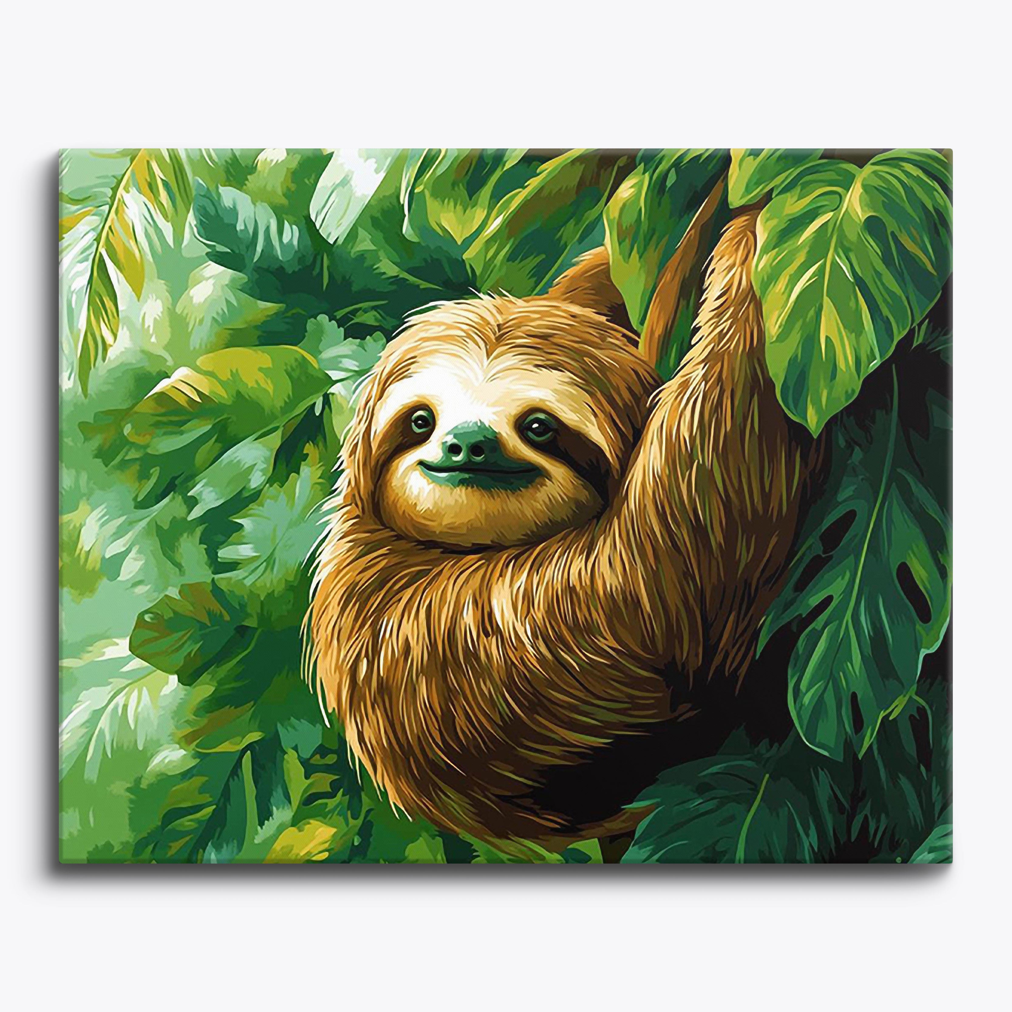 Sloth Serenity No Frame / Regular (15.75"x19.7"/40x50cm) / 24 colors