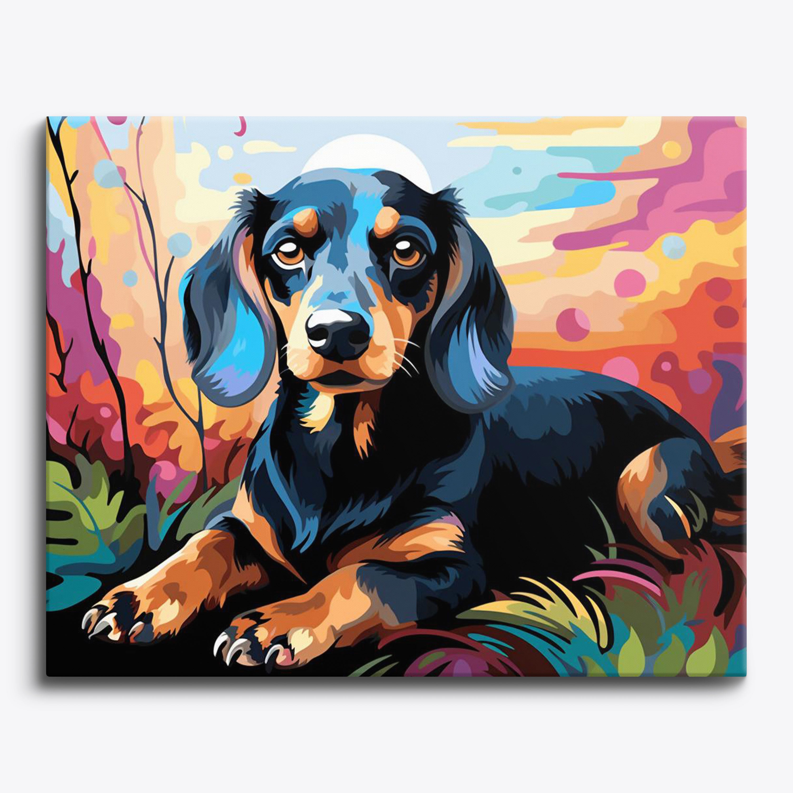 Vibrant Wiener Whimsy No Frame