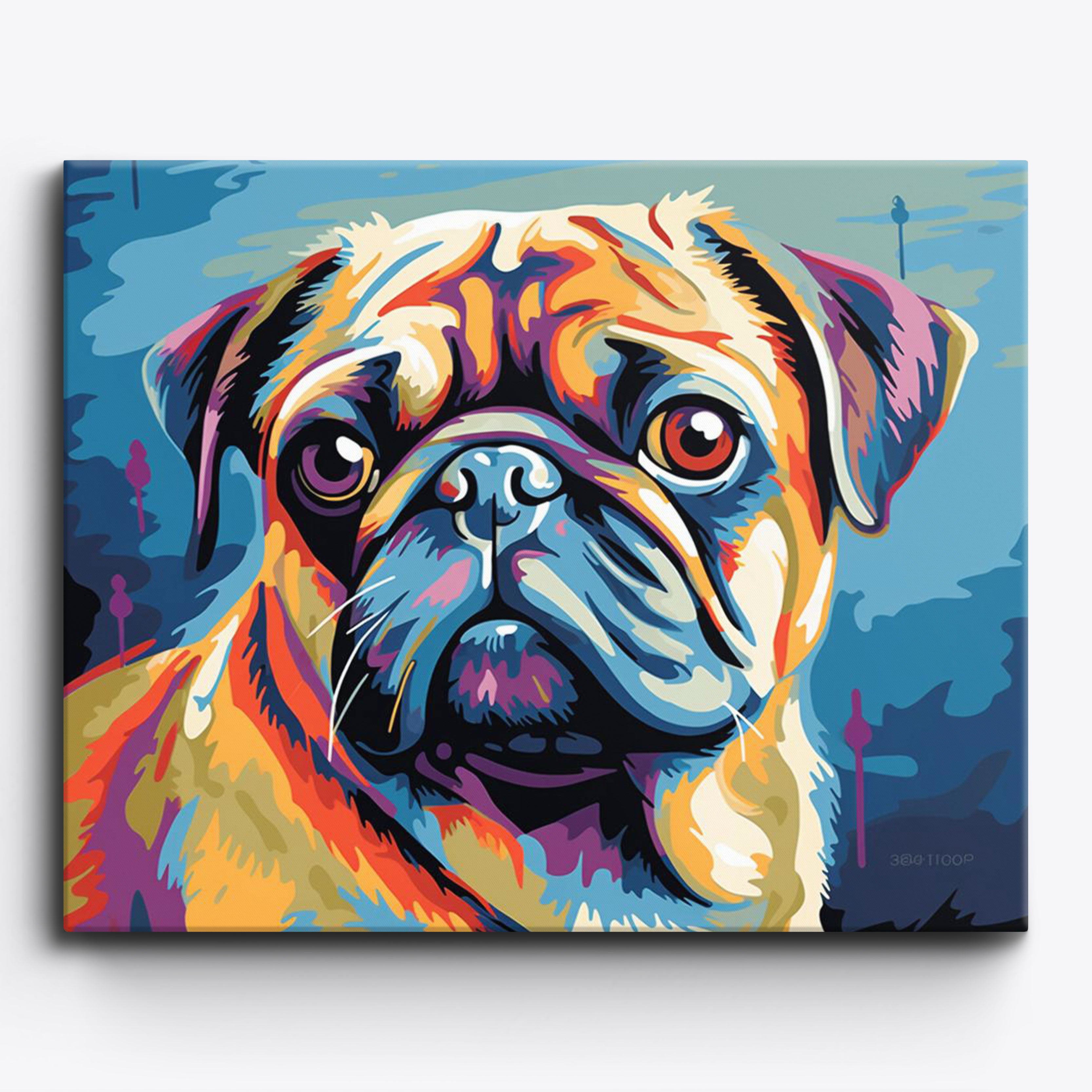 Wrinkled Whims Of A Pug No Frame