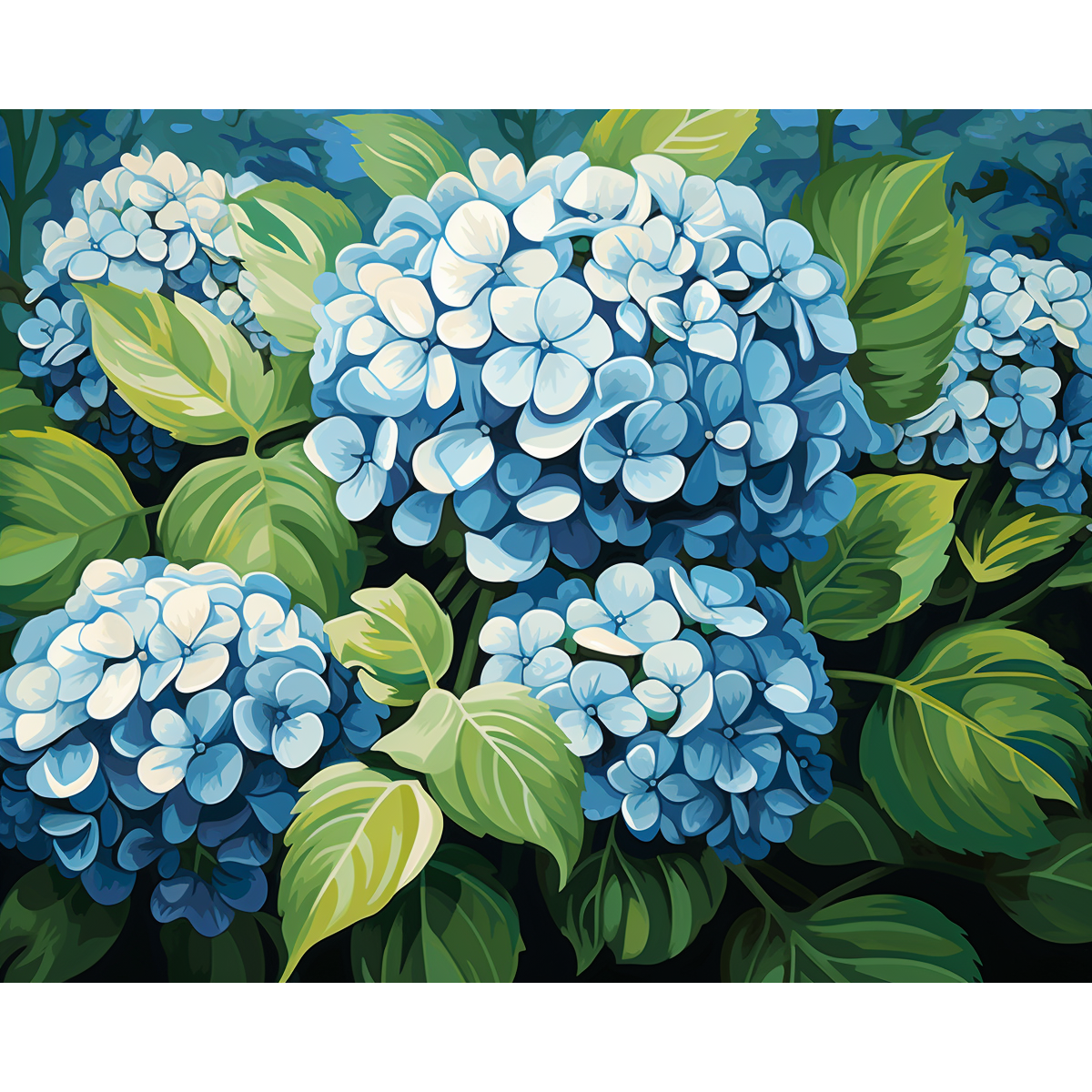 Clustered Hydrangeas