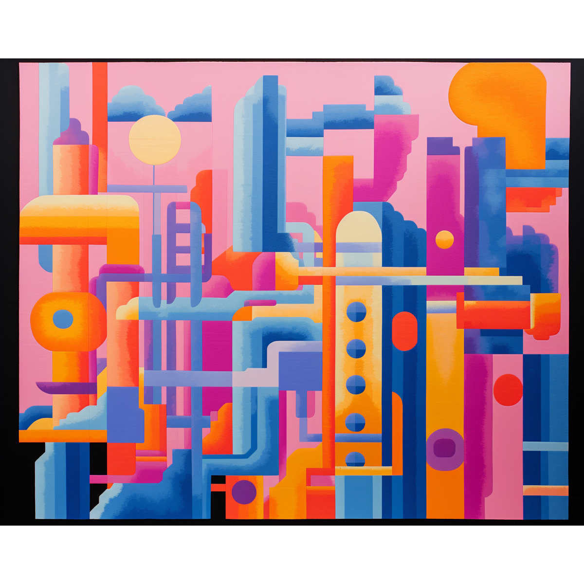 Colorful Cubist Rugscape