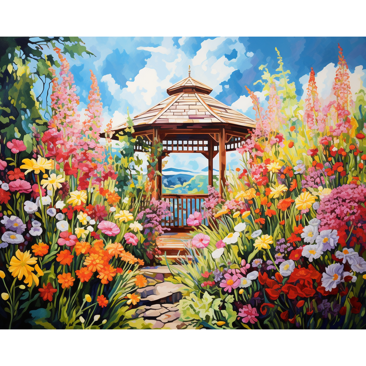 Flower Filled Gazebo