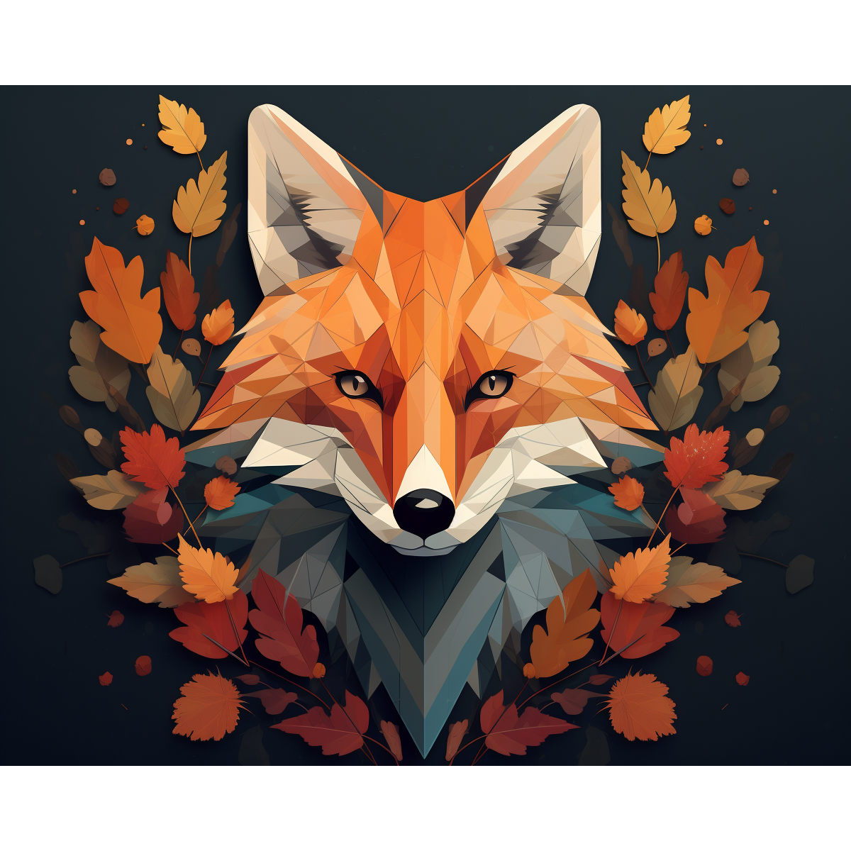 Minimalist Fox Face