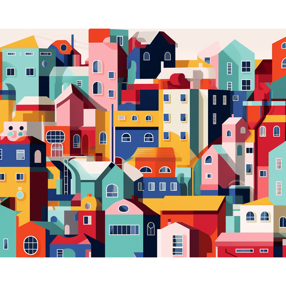 Vibrant Urban Mosaic